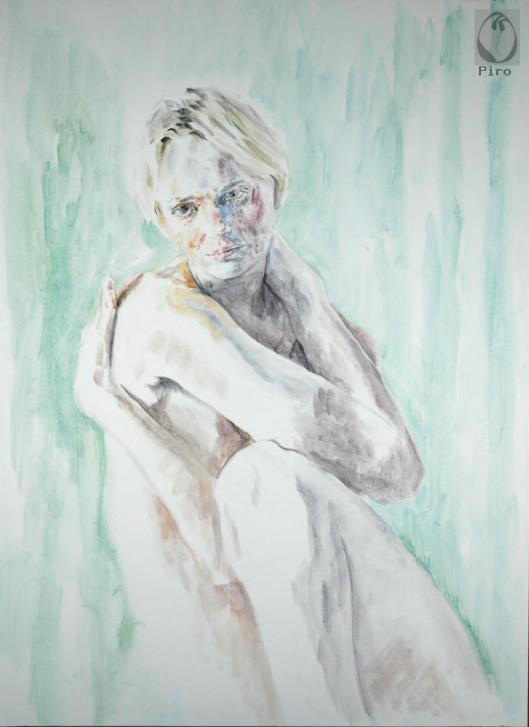 oil on paper - olio su carta di Piro